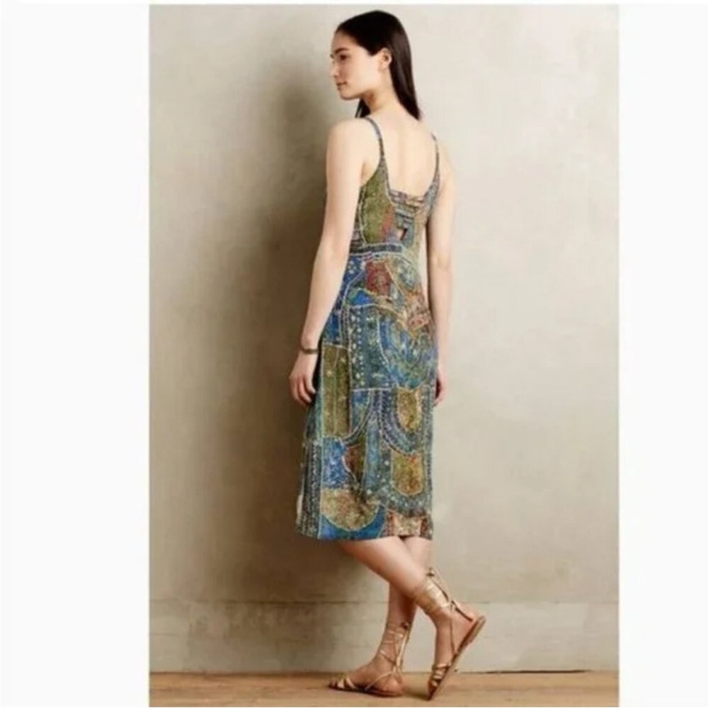 Leifsdottir Sennen Beaded Silk Midi Dress - Picture 3 of 8